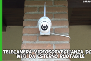 Telecamera videosorveglianza dome PTZ wifi da esterno