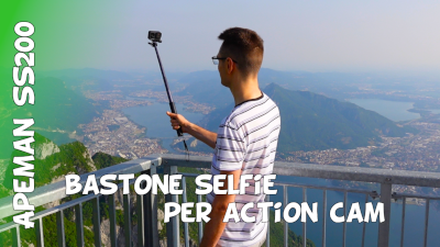 Recensione Apeman SS200 bastone selfie e power bank per action cam e GoPro