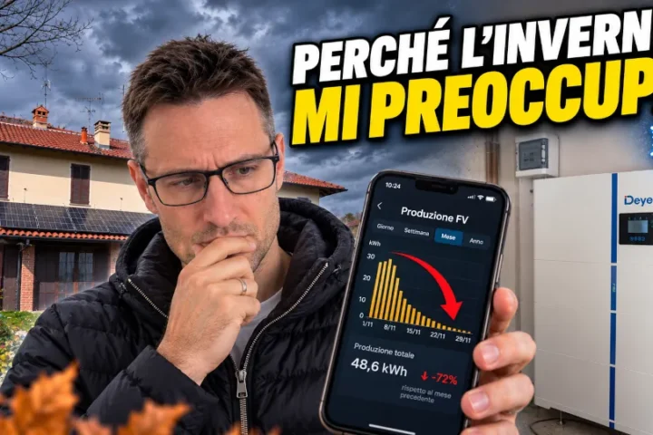 Il primo mese con il fotovoltaico i risultati mi hanno sorpreso. Deye All in One