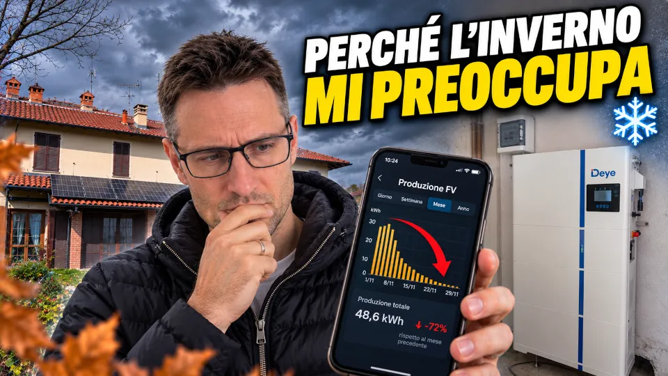 Il primo mese con il fotovoltaico i risultati mi hanno sorpreso. Deye All in One